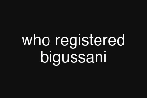 who registered bigussani